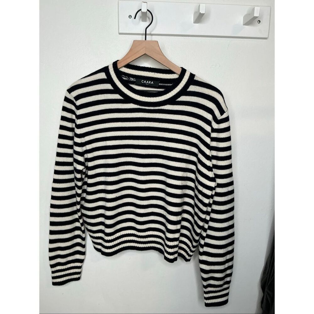 Caara Cashmere Wool Stripe Sweater